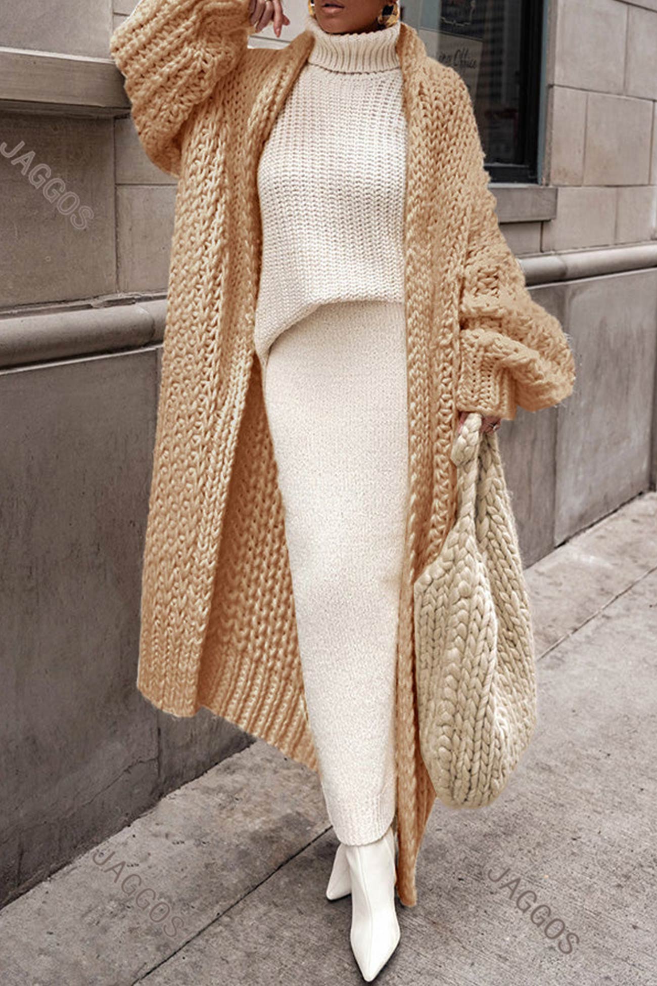 Ragana | Women’s Longline Open-Front Cardigan – Elegant and Comfortable Everyday Knitwear