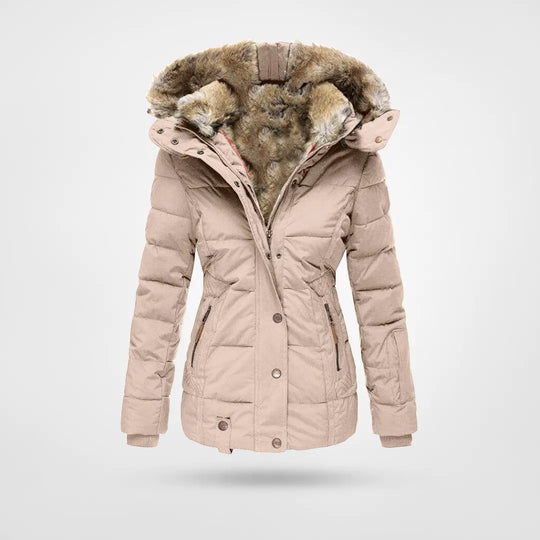 Celeste | Women’s Luxurious Fur-Lined Hooded Winter Jacket