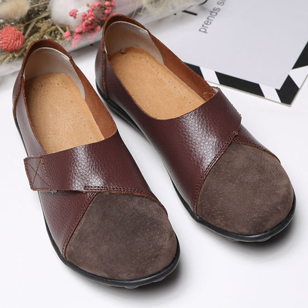 Valora | Flat Shoes with Velcro Strap for Easy Comfort