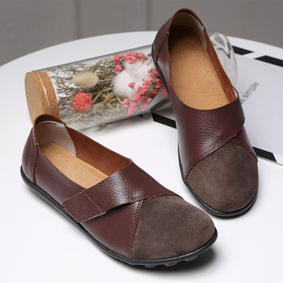 Valora | Flat Shoes with Velcro Strap for Easy Comfort