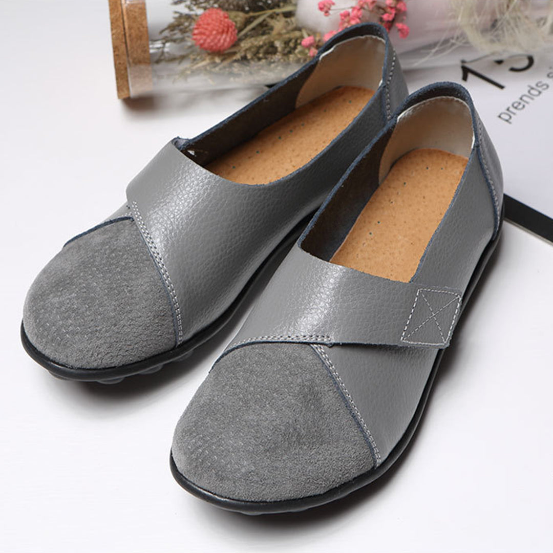 Valora | Flat Shoes with Velcro Strap for Easy Comfort