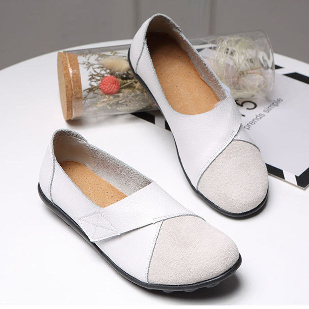 Valora | Flat Shoes with Velcro Strap for Easy Comfort
