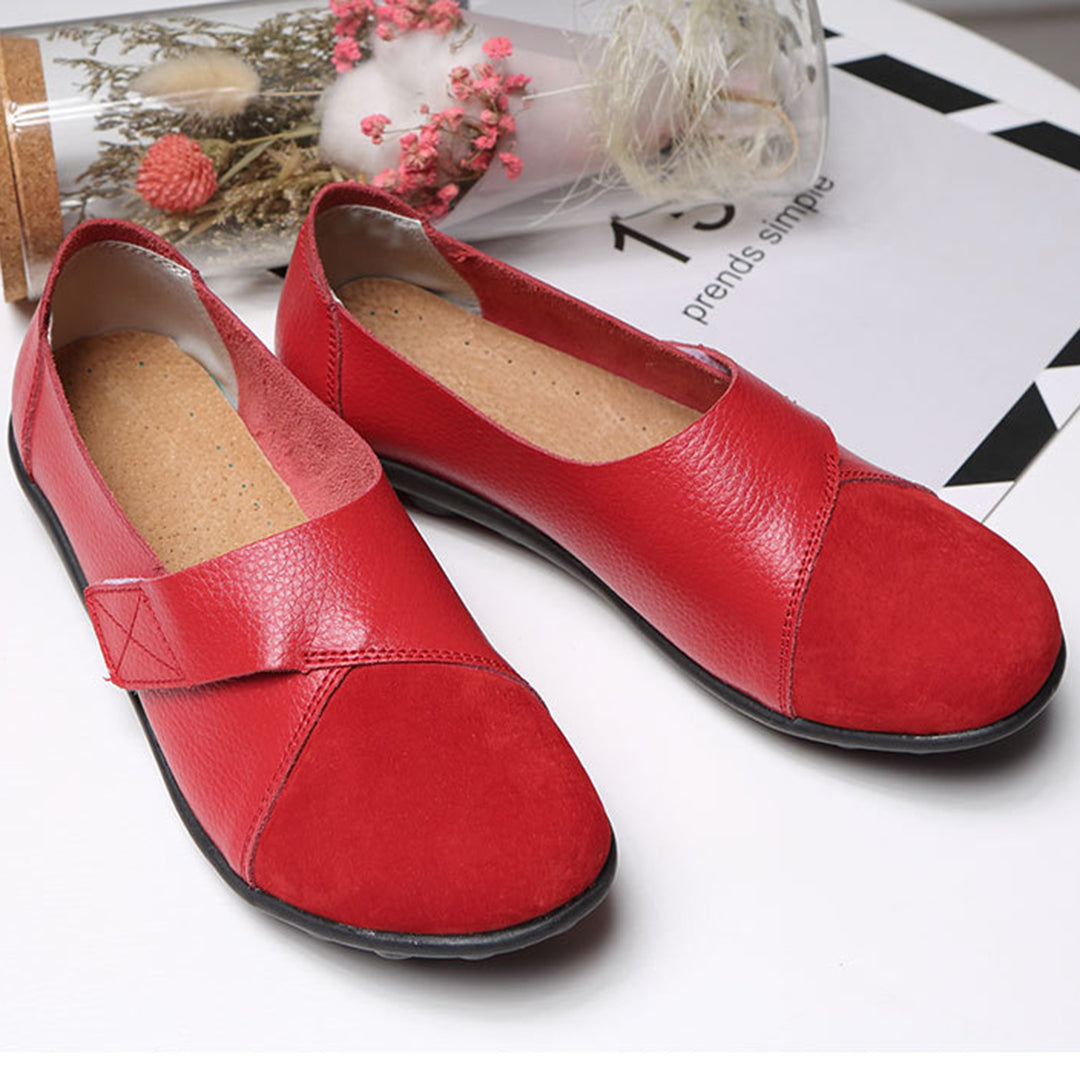 Valora | Flat Shoes with Velcro Strap for Easy Comfort