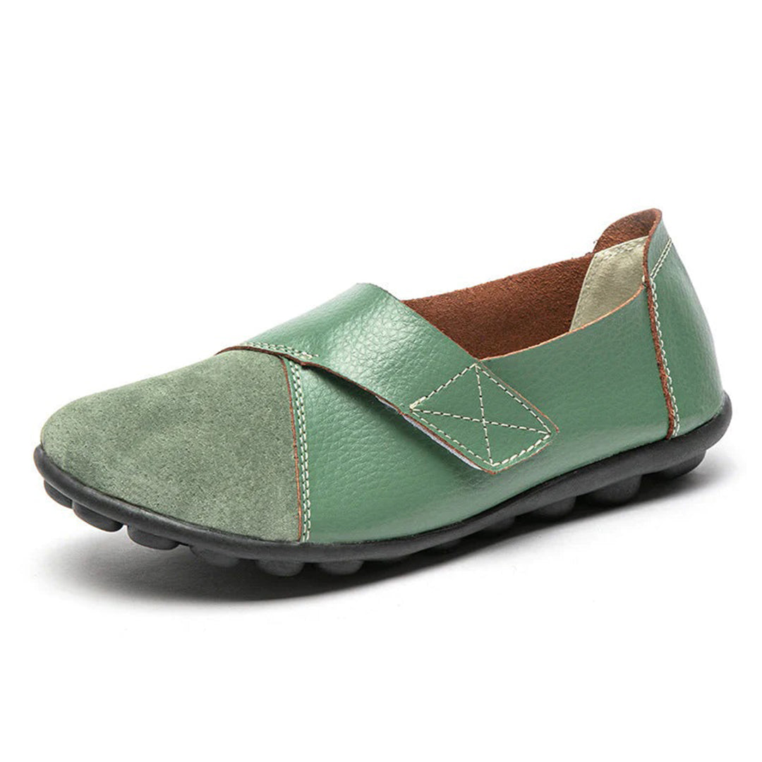 Valora | Flat Shoes with Velcro Strap for Easy Comfort