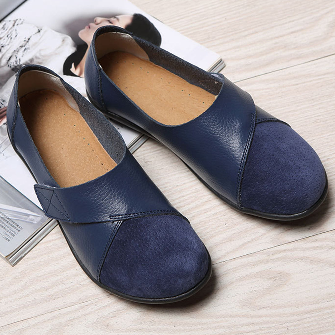 Valora | Flat Shoes with Velcro Strap for Easy Comfort
