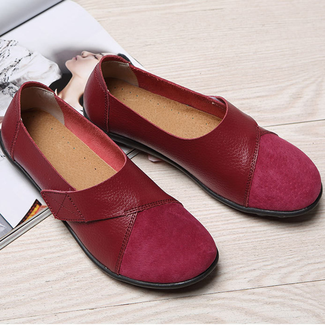 Valora | Flat Shoes with Velcro Strap for Easy Comfort