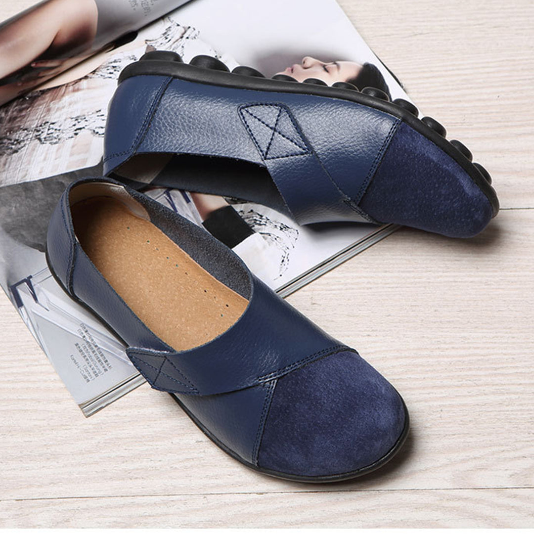 Valora | Flat Shoes with Velcro Strap for Easy Comfort