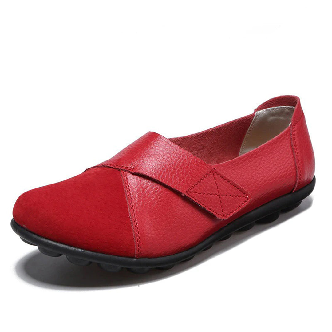 Valora | Flat Shoes with Velcro Strap for Easy Comfort