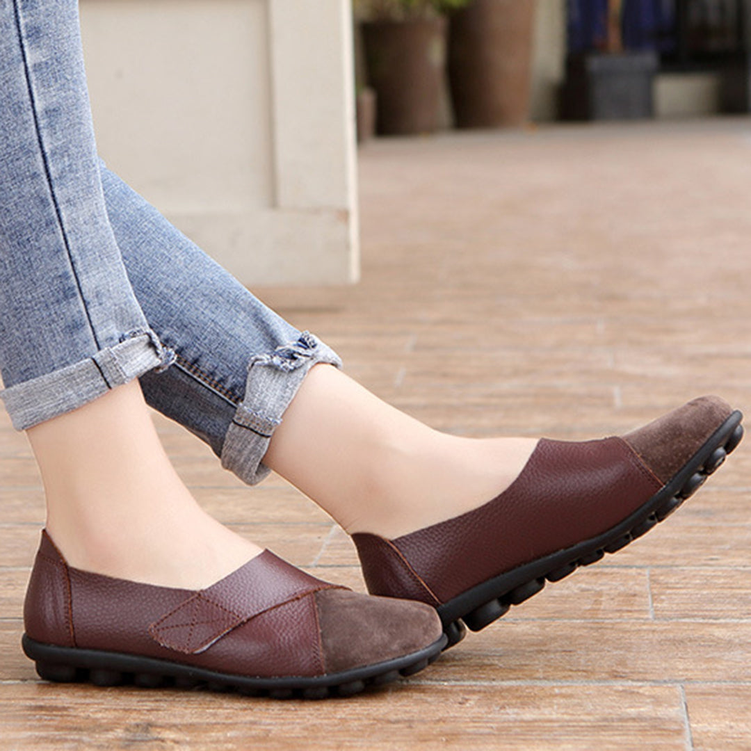 Valora | Flat Shoes with Velcro Strap for Easy Comfort