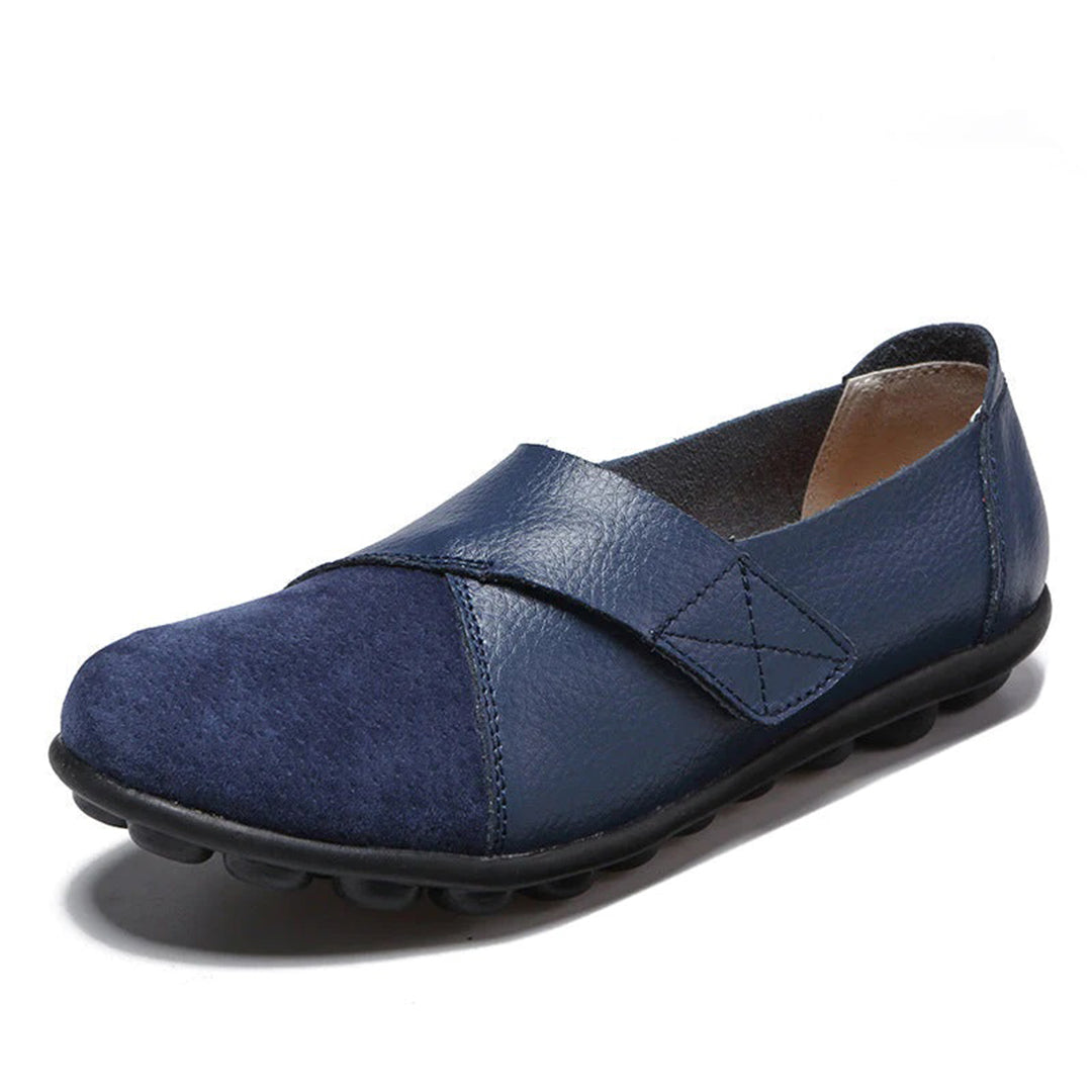 Valora | Flat Shoes with Velcro Strap for Easy Comfort