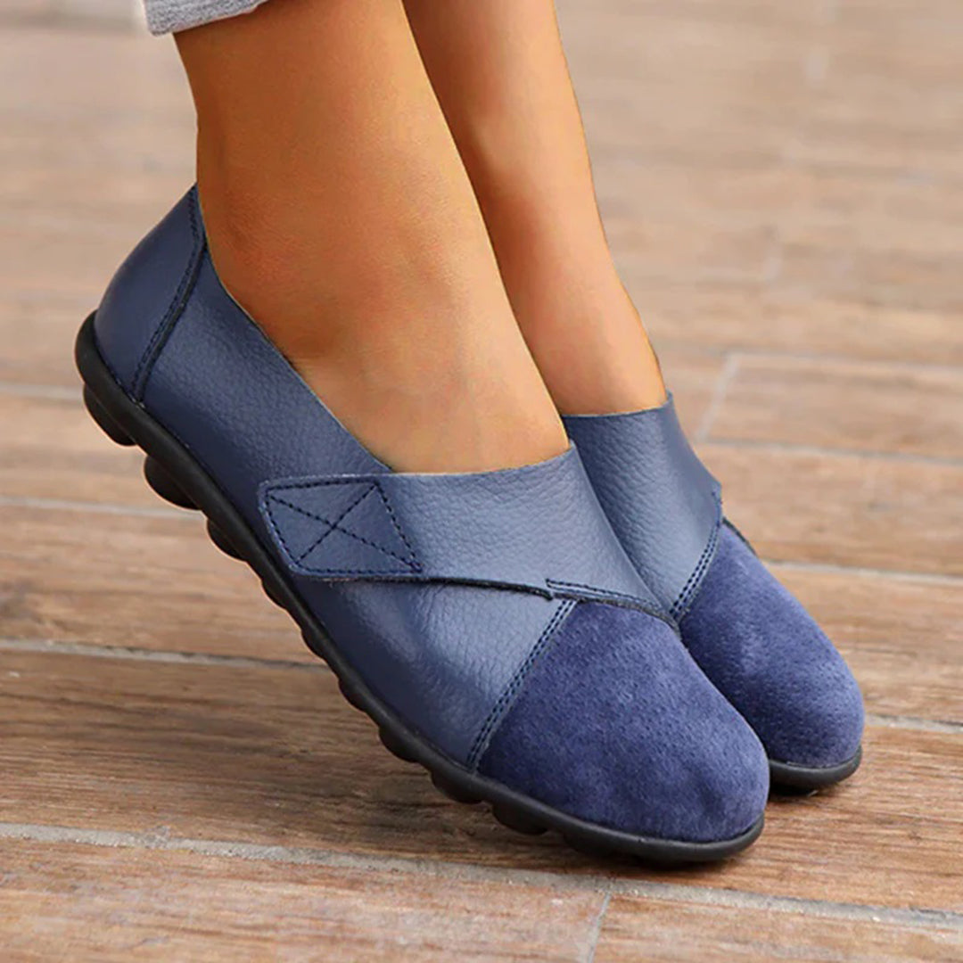 Valora | Flat Shoes with Velcro Strap for Easy Comfort