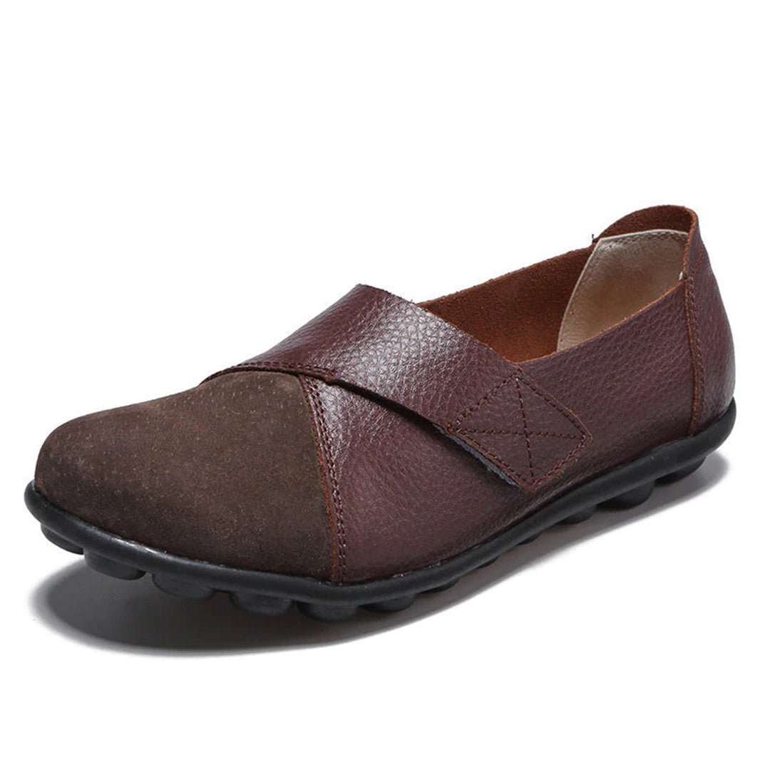 Valora | Flat Shoes with Velcro Strap for Easy Comfort