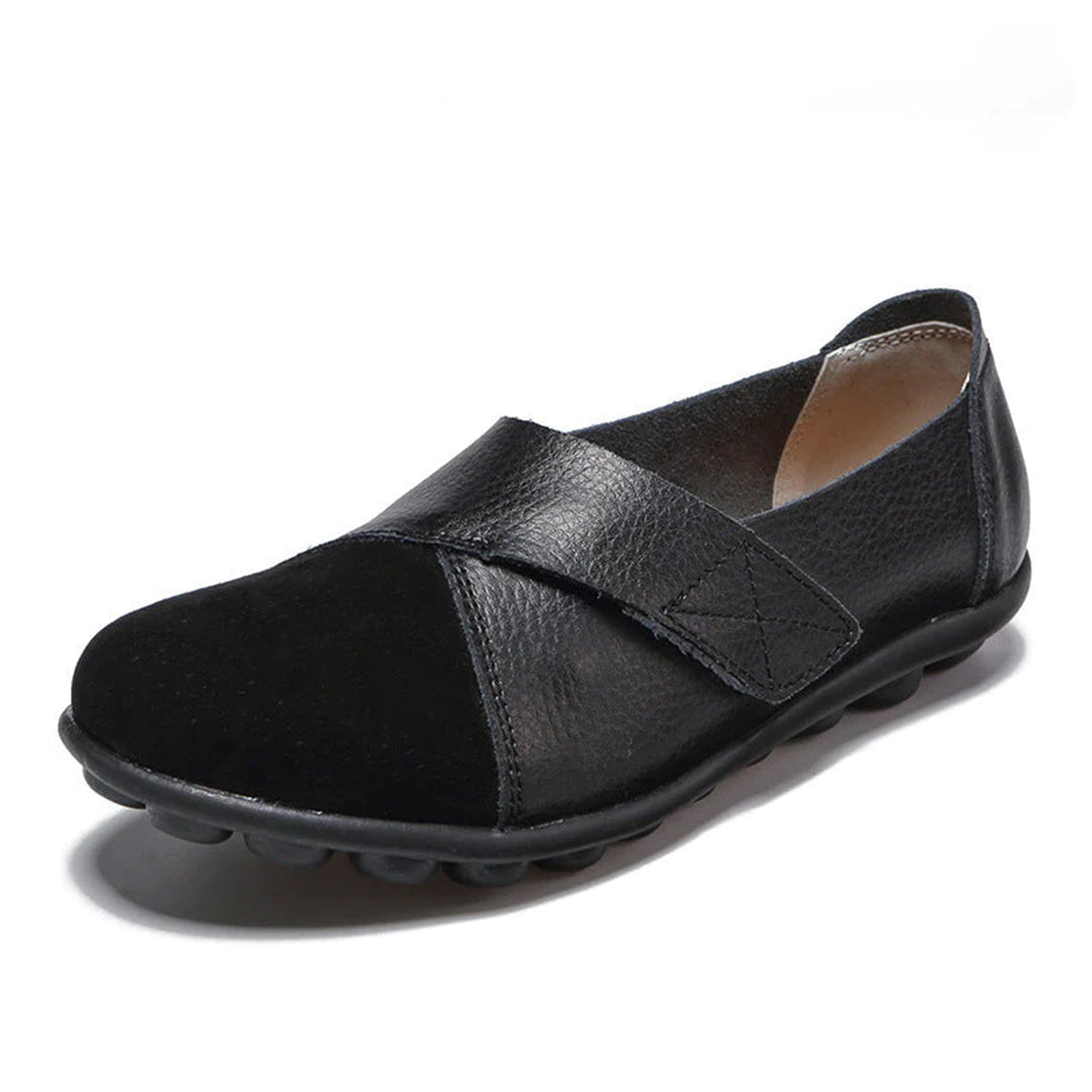 Valora | Flat Shoes with Velcro Strap for Easy Comfort