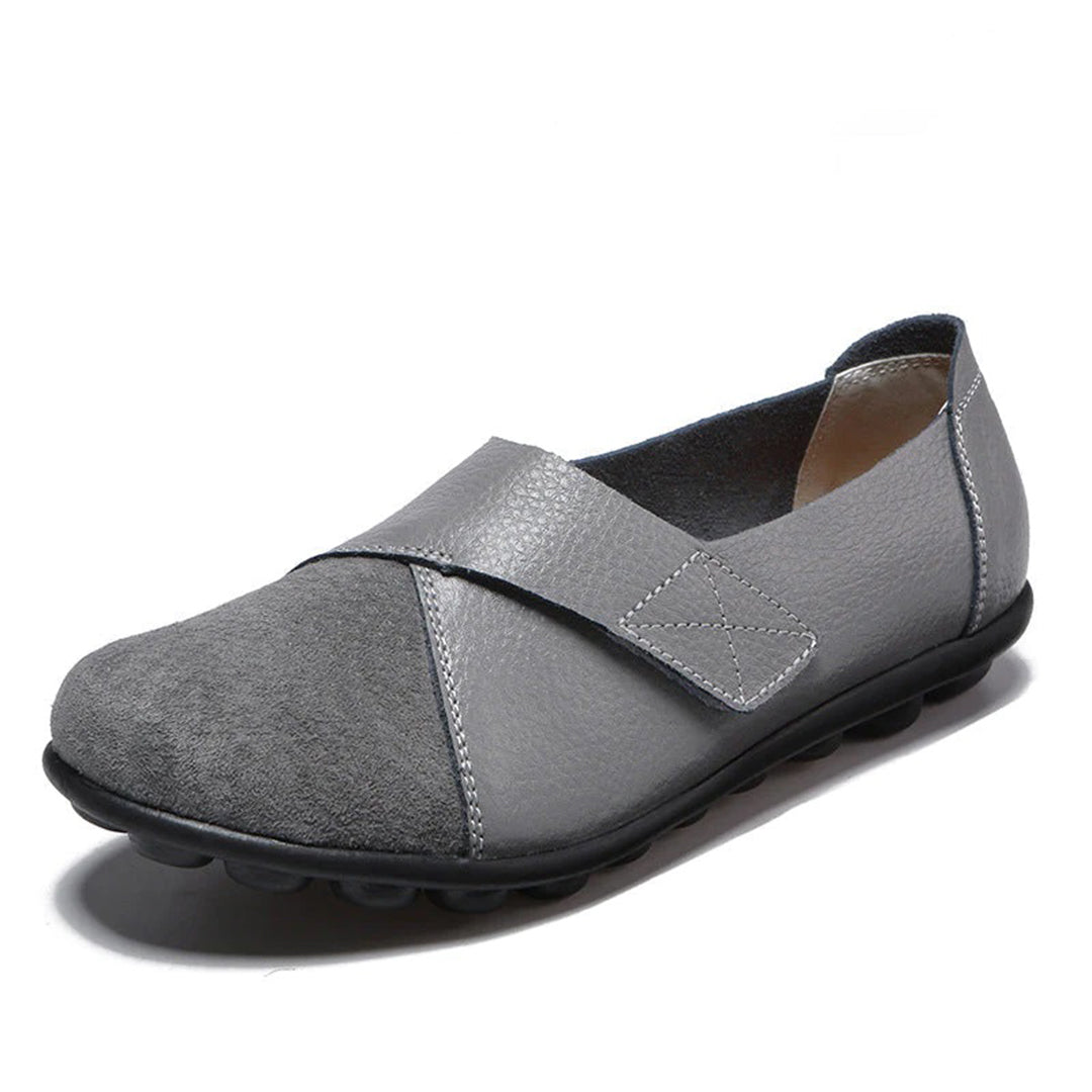 Valora | Flat Shoes with Velcro Strap for Easy Comfort