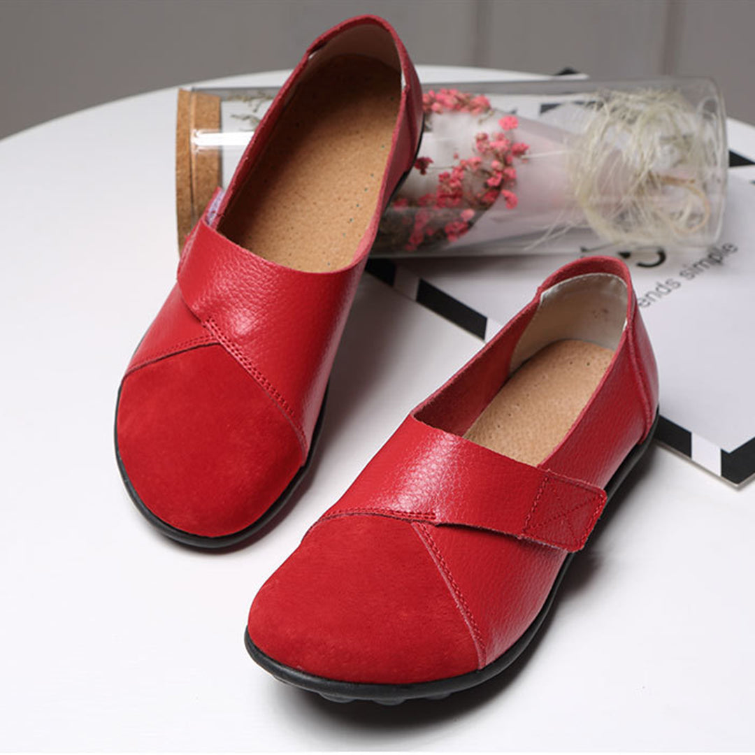 Valora | Flat Shoes with Velcro Strap for Easy Comfort