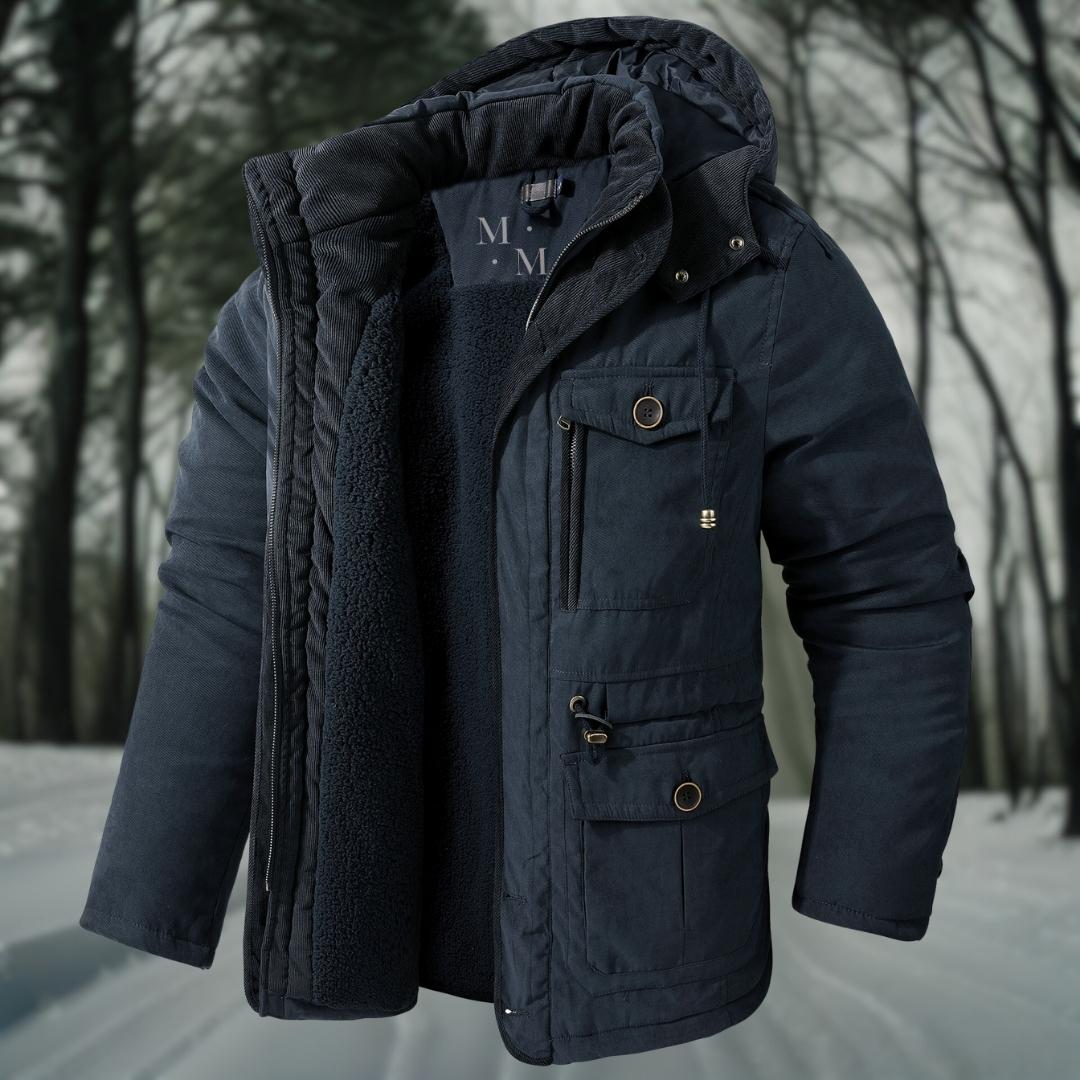 Hudson | Men’s Warm Lined Casual Winter Jacket with Hood & Pockets