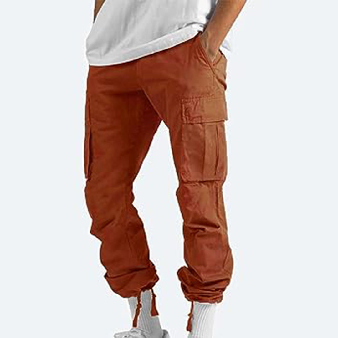 Aaron | Men’s Wide Fit Cargo Trousers with Drawstring Hem and Pockets