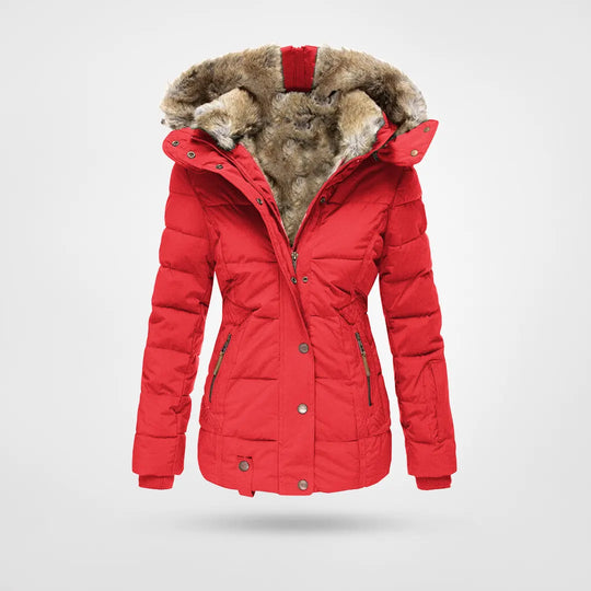 Celeste | Women’s Luxurious Fur-Lined Hooded Winter Jacket
