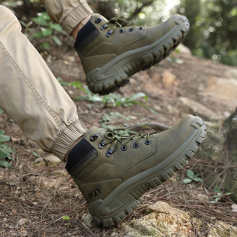 Highfield | Men’s High-Top Hiking Boots with Non-Slip Sole & Outdoor Work Design