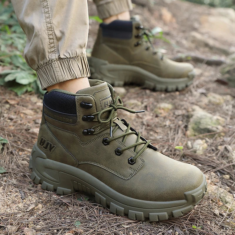 Highfield | Men’s High-Top Hiking Boots with Non-Slip Sole & Outdoor Work Design