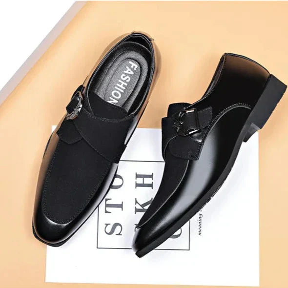 Jethro | Men's Slip-On Buckled Business Casual Shoes