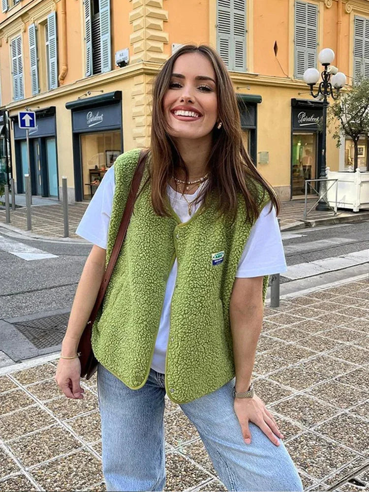 Phoebe | Women's Premium Fleece Vest – Soft, Sleeveless & Perfect for Layering