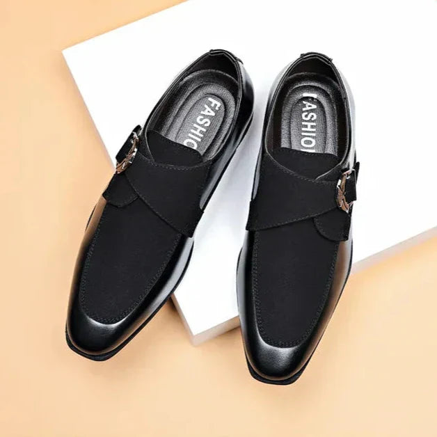 Jethro | Men's Slip-On Buckled Business Casual Shoes