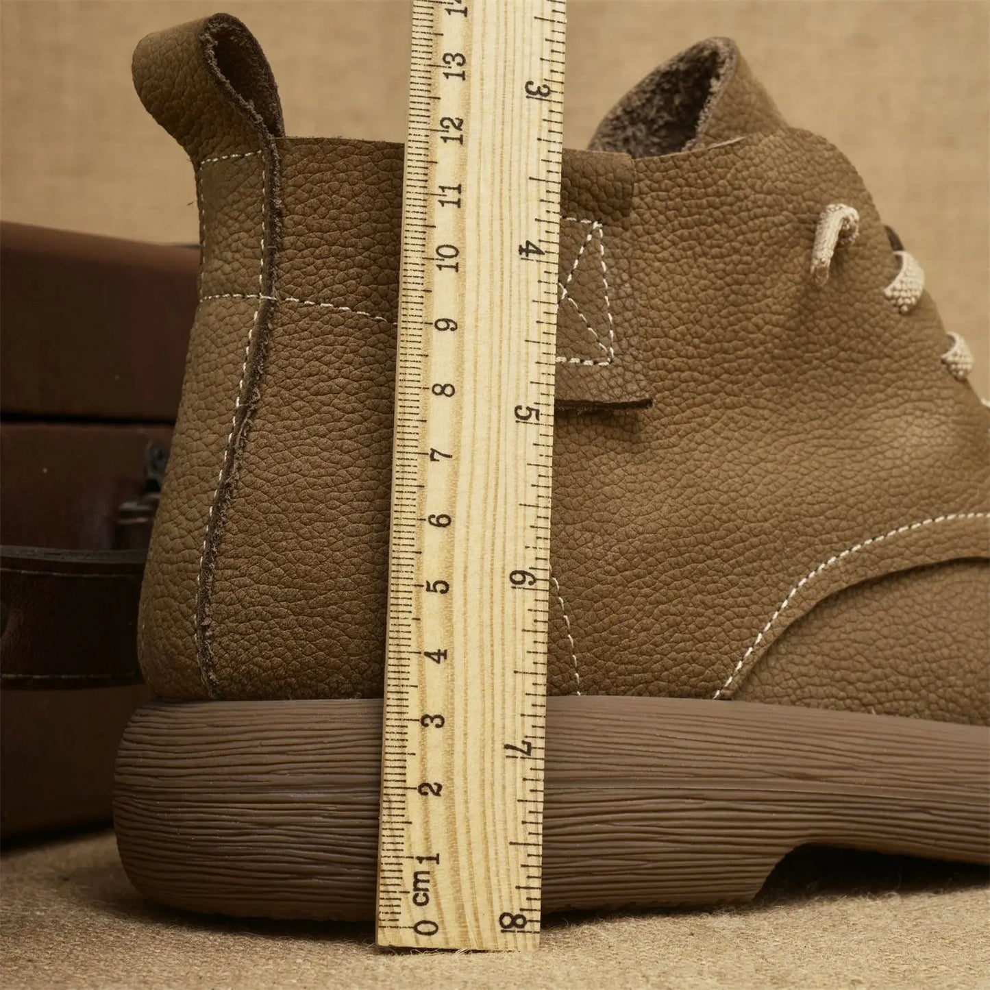 Langham | Men’s Ankle Vintage Lace-Up Workwear Boots with Soft Sole