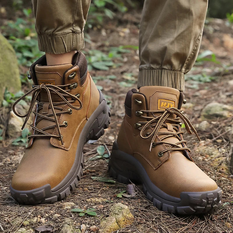 Highfield | Men’s High-Top Hiking Boots with Non-Slip Sole & Outdoor Work Design