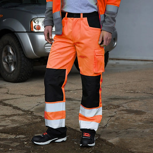 Michael | Men’s High Visibility Reflective Work Pants with Multi Pockets