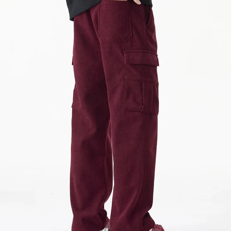 Joachim | Men’s Corduroy Trousers with Fleece Lining, Drawstring, and Relaxed Fit