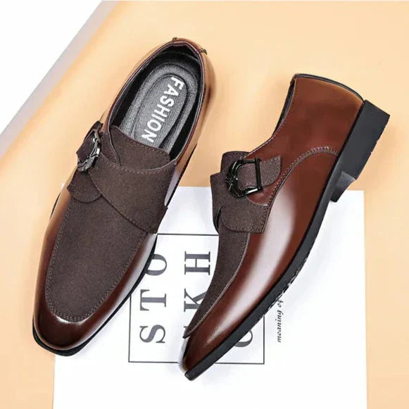 Jethro | Men's Slip-On Buckled Business Casual Shoes