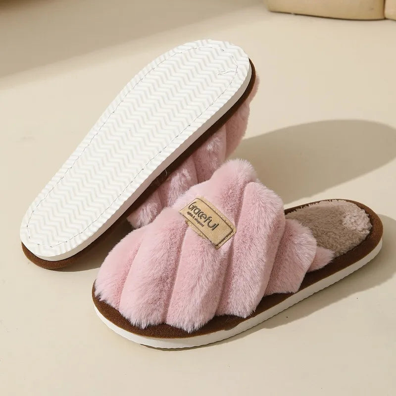 Lauren | Women’s Plush Slide Slippers with Soft Cushion & Indoor Comfort