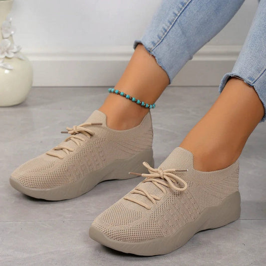 Rowena | Women's Breathable Lace-Up Mesh Sneakers for Comfort and Style
