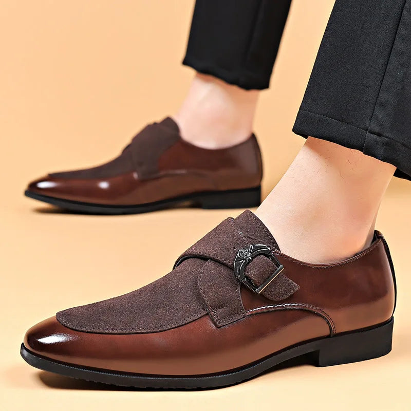 Jethro | Men's Slip-On Buckled Business Casual Shoes