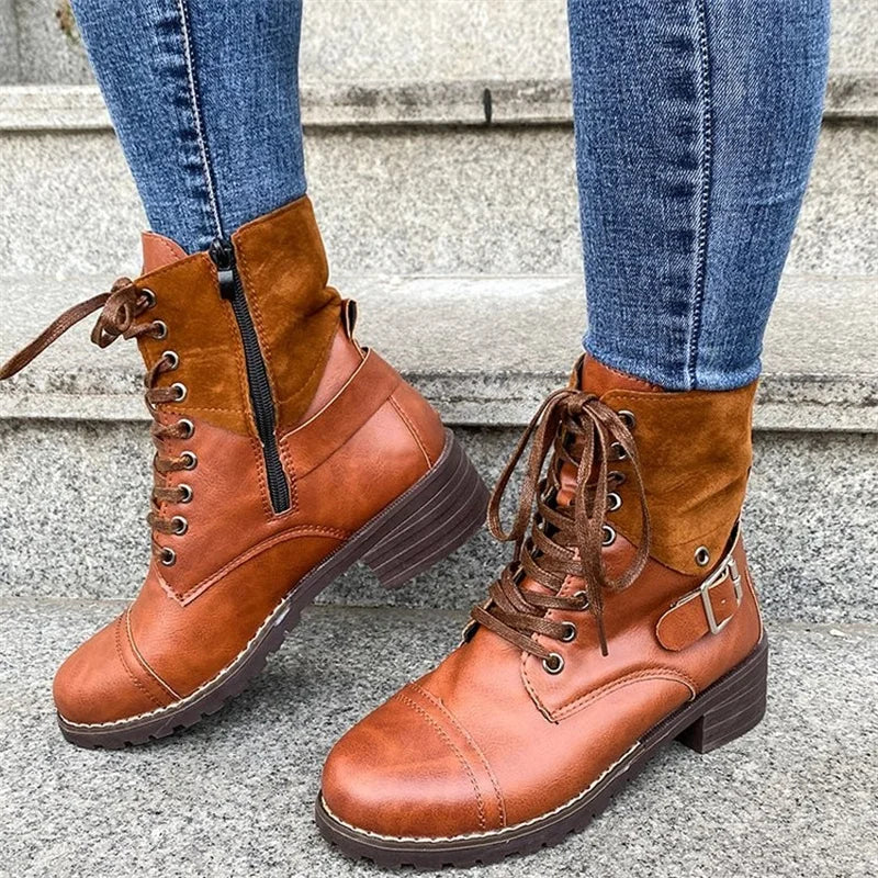 Monick | Women's Orthopaedic Support Boots with Block Heel