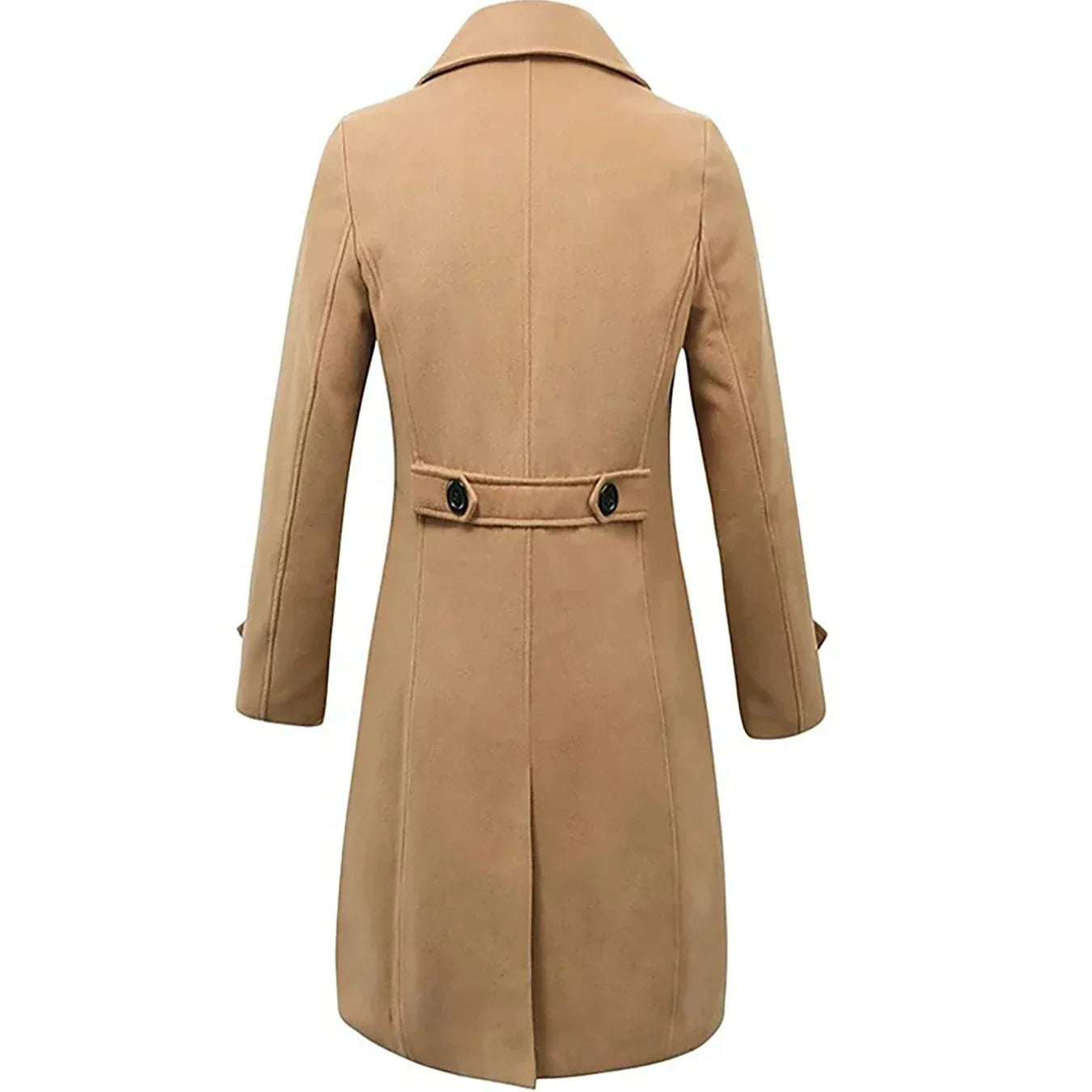 Egon | Classic Double-Breasted Trench Coat for Men with Reversed Collar