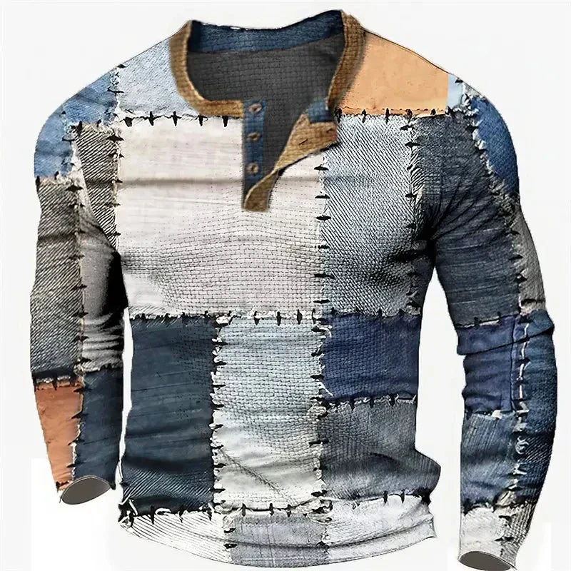 Matthis | Men's Multicolour Block Design Cashmere Jumper – Stylish & Warm