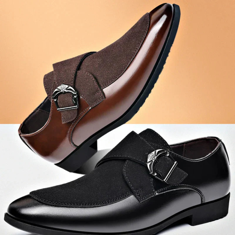 Jethro | Men's Slip-On Buckled Business Casual Shoes