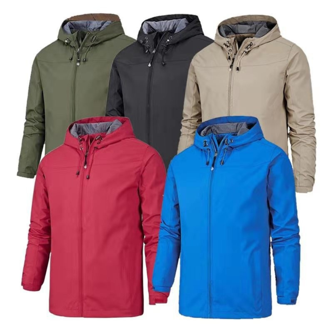 Leonard | Men’s Weatherproof Hooded Zip-Up Jacket with Drawstring