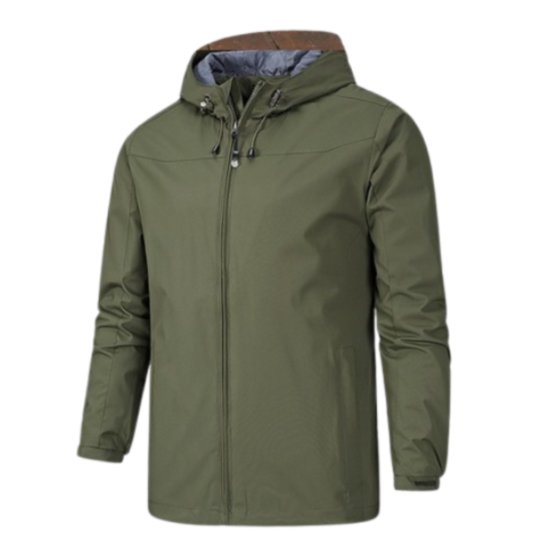 Leonard | Men’s Weatherproof Hooded Zip-Up Jacket with Drawstring