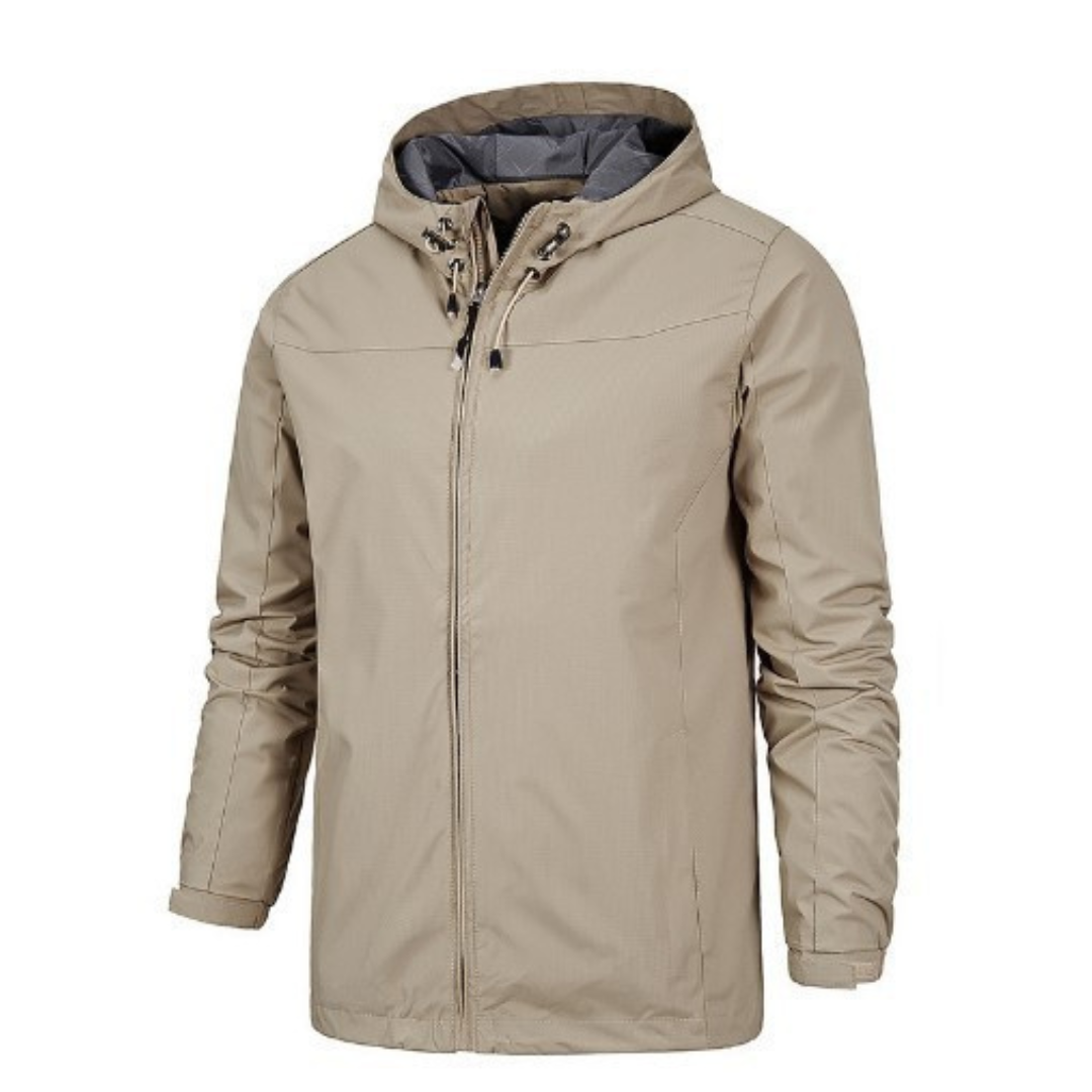 Leonard | Men’s Weatherproof Hooded Zip-Up Jacket with Drawstring