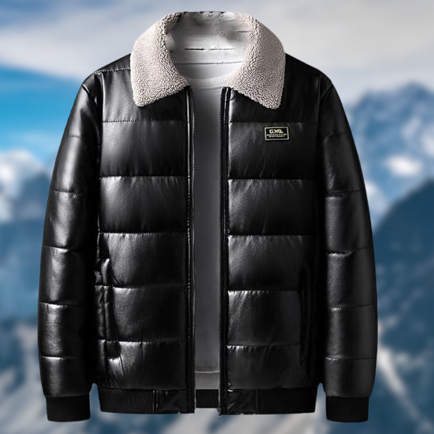 Lovino | Men's Padded Zip-Up Winter Jacket with Fleece Lining – Warm & Stylish