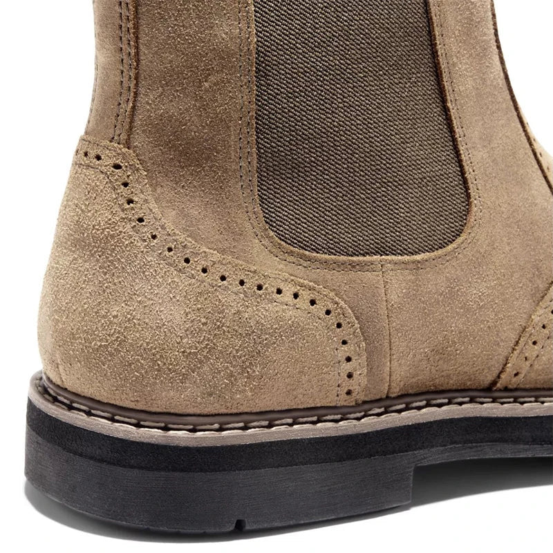 Prentice | Men’s Chelsea Ankle Boots with Side Zipper & Elastic Panel