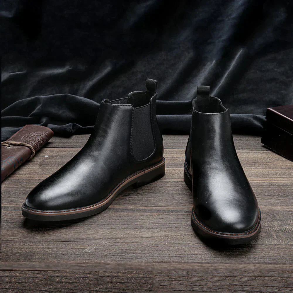 Heldro | Men’s Comfortable Retro Leather Boots with Durable Sole