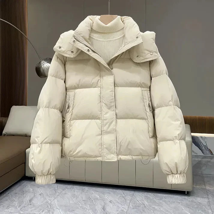 Elexia | Women's Full Zip Puffer Jacket with Side Zipped Pockets