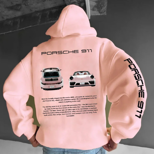 Devin | Unisex Oversized Hoodie with Porsche 911 GT3RS Print