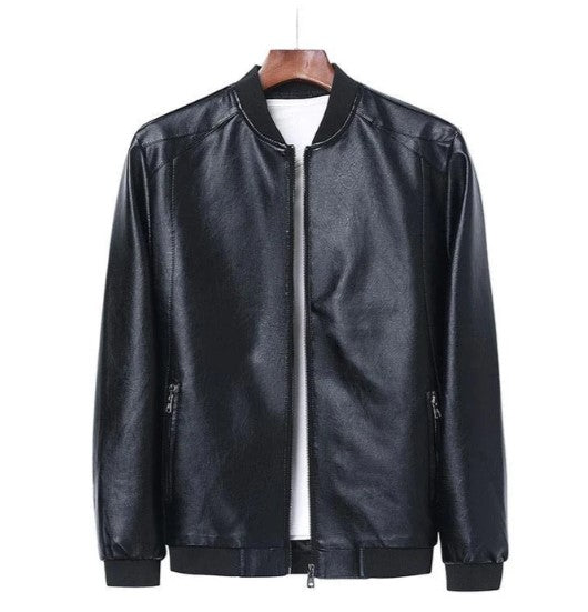 Rolf | Men's Leather Jacket with Straight Cut – Effortless Style and Premium Quality