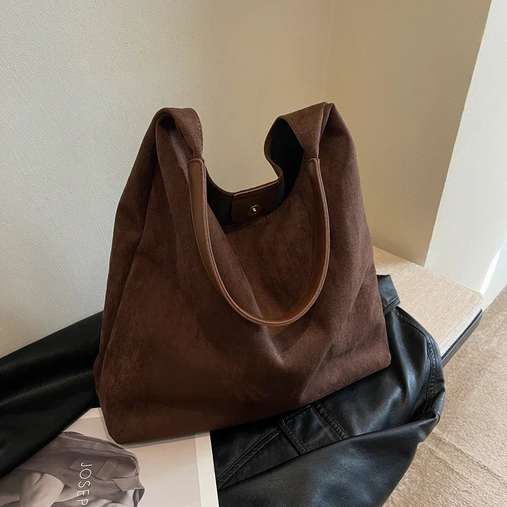 Adelinda | Women's Premium Suede Tote Bag – Stylish and Elegant Handbag for Everyday Use