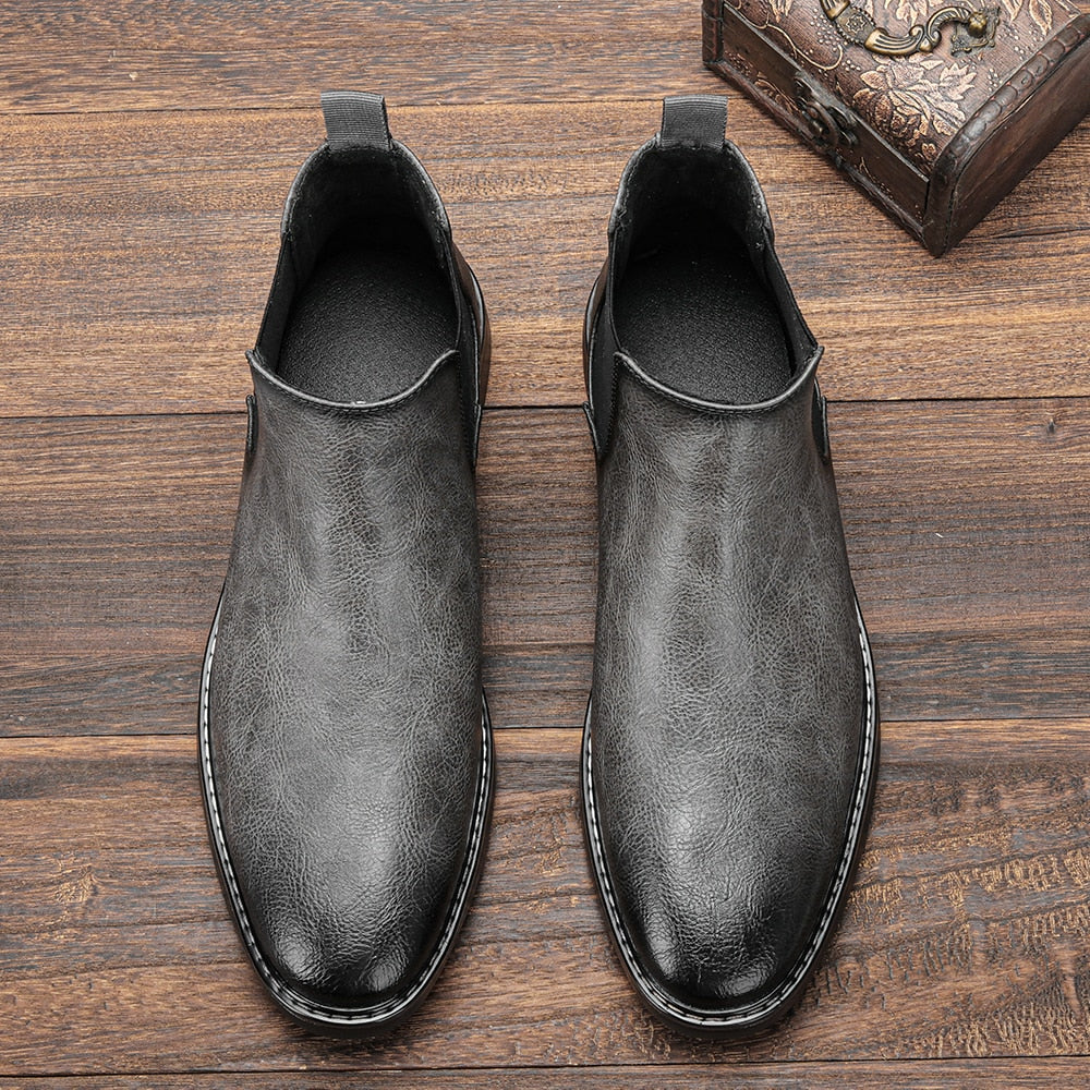 Heldro | Men’s Comfortable Retro Leather Boots with Durable Sole